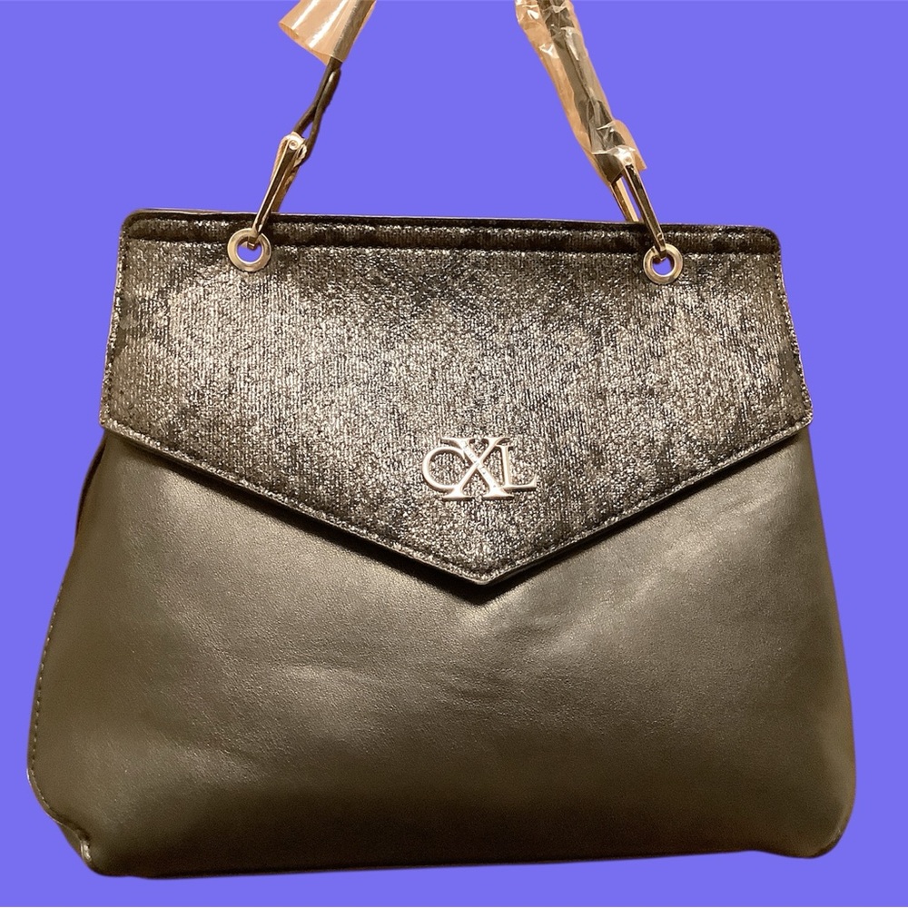 Christian Lecroix Sable Prism Python Satchel with removable shoulder strap. NEW!